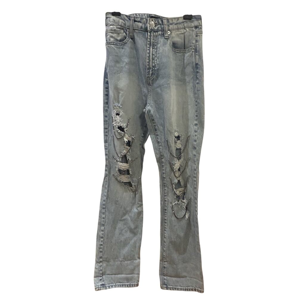Juicy Couture Distressed Chain Jeans size 26